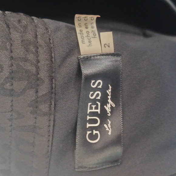 GUESS Los Angeles Black leopard women's dress sleeveless black sheer size 2 - Picture 7 of 9